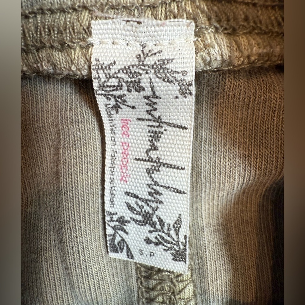 Free People Army Green Turtleneck Top, Size Small - Picture 6 of 6